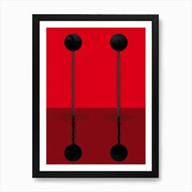 Black And Red 2 Art Print