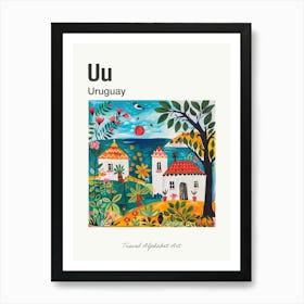 Kids Travel Alphabet  Uruguay 4 Art Print