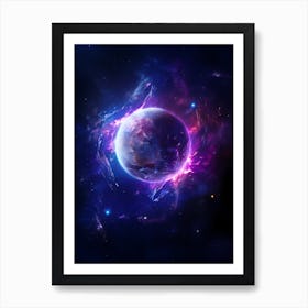 Planet In Space 1 Art Print