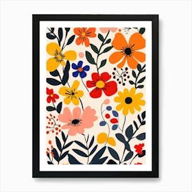 Floral Wallpaper 2 Art Print