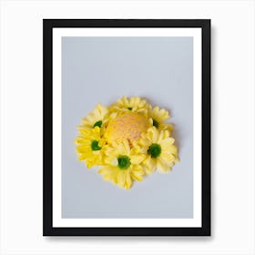 Easter Egg With Daisies Art Print