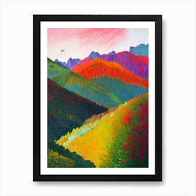 Dolomiti Bellunesi National Park 1 Italy Abstract Colourful Art Print