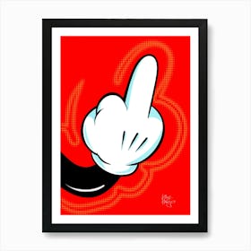 My Finger | Pop art Art Print