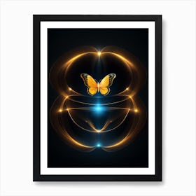 Abstract Butterfly 4 Art Print