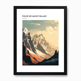 Tour De Mont Blanc France 2 Hiking Trail Landscape Poster Art Print