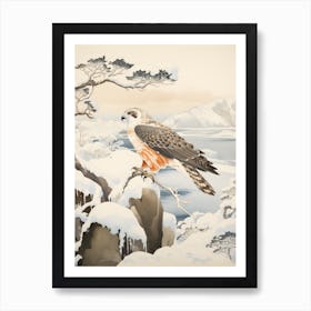 Winter Bird Painting Osprey 4 Art Print