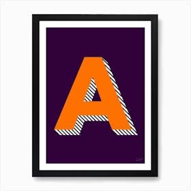 Letter A Art Print