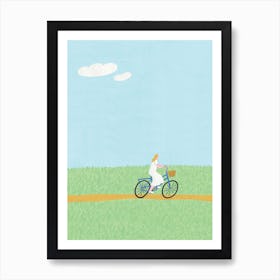 Summer Cycling Art Print