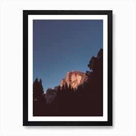 Half Dome Sunset II Art Print