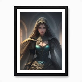 Dark Lady Art Print