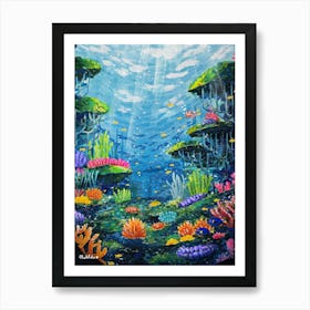 Under the sea, corals Art Print