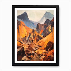 Mount Vesuvius Italy Mountain Painting Art Print