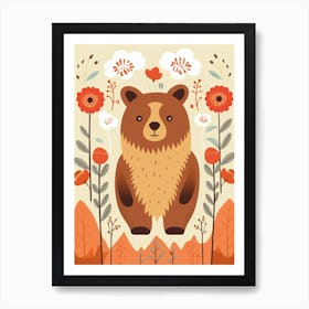 Baby Animal Illustration  Bear 6 Art Print