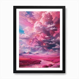 World Of Pink Art Print