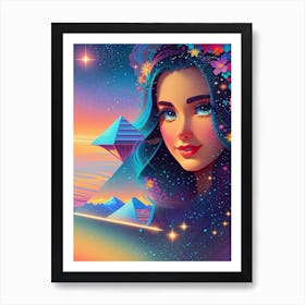 Psychedelic Girl 2 Art Print