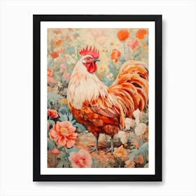 Chicken 5 Detailed Bird Painting Art Print
