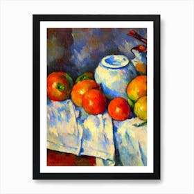 Tomato Cezanne Style vegetable Art Print