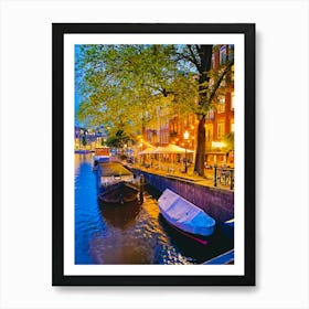 Amsterdam At Night 6 Art Print