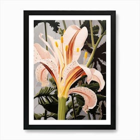 Flower Illustration Lily 3 Art Print