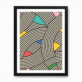 Scandinavian Curve Graphics Art Print