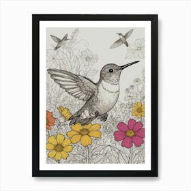 Hummingbird 39 Art Print