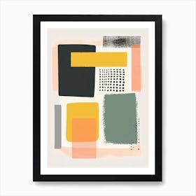 Abstract Minimalistic Geometric Contemporary Boho 9 Art Print