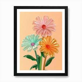 Dreamy Inflatable Flowers Calendula 2 Art Print