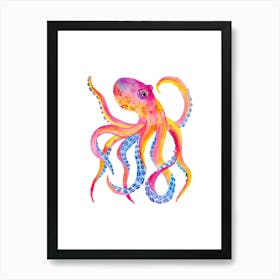 Octopus Watercolor Painting 1 Art Print