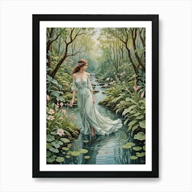 Fairy In The Forest Art Print