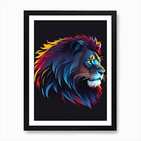 Design of a lion Art Print