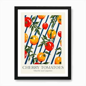 Marche Aux Legumes Cherry Tomatoes Summer Illustration 3 Art Print