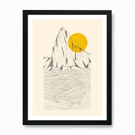 Sun Cliffs Art Print