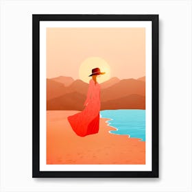 Beauty In The Beach Art Print