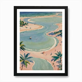 Tropical Beach no1 Art Print