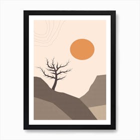 Dry Desert Lands 2 Art Print