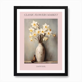 Classic Flowers Market  Daffodil Floral Poster 2 Art Print