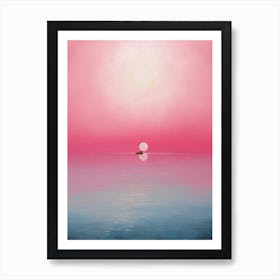 Floating Pink Art Print
