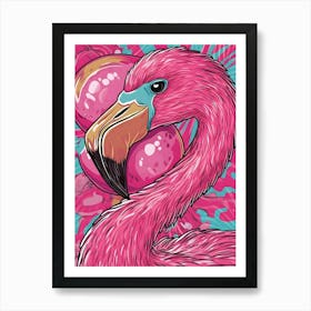 Pink Flamingo 7 Art Print