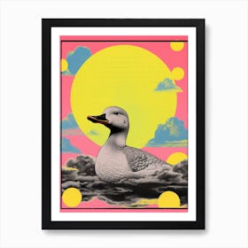 Collage Of Duckling With The Sun Art Print