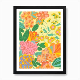 Happy Floral Art Print