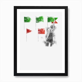 Dont paint red flags, green Art Print