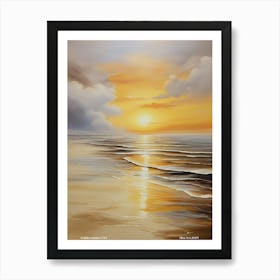 242.Golden sunset,San Francisco,USA. Art Print