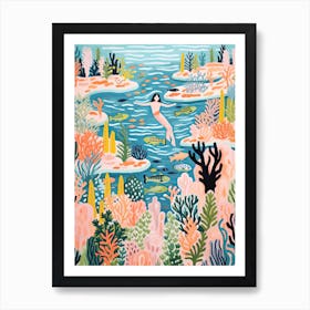 Coral Reef Swim Art Print