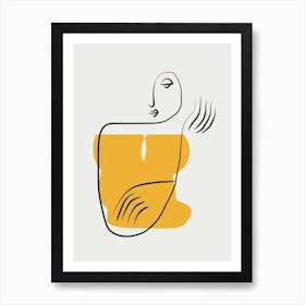 Minimalist Lady Art Print