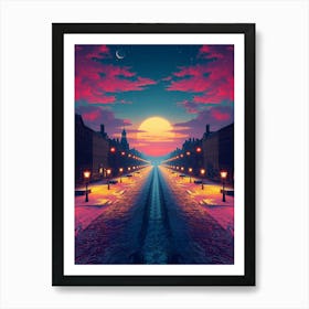 Street At Night Poster