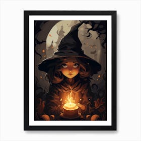 Halloween Witch Art Print