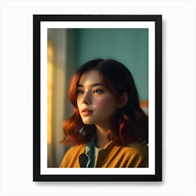 Portrait Of A Girl-Reimagined 1 Art Print