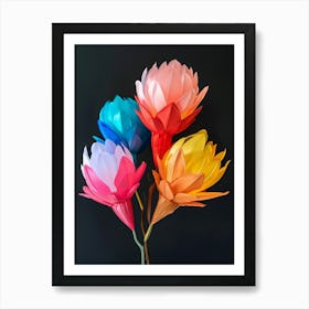 Bright Inflatable Flowers Protea 2 Art Print