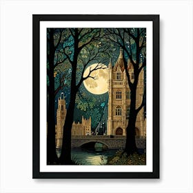 William Morris London Tower Bridge Art Print