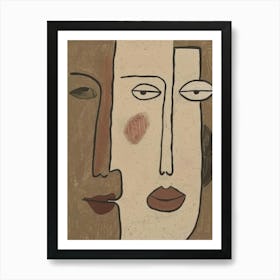 Three Faces 11 Art Print